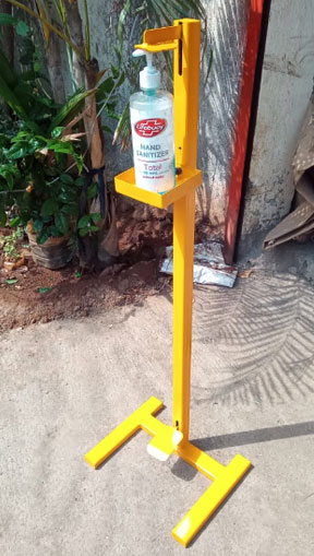 Pedal operated sanitizer dispenser