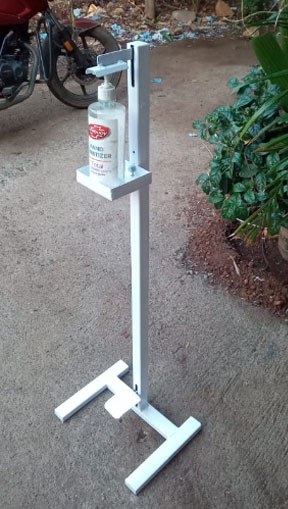 Foot Operated Hand Sanitizer Stand